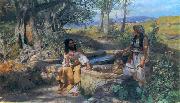 Henryk Siemiradzki Christ and Samarian Spain oil painting artist